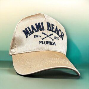 Miami Beach Florida Baseball Cap Est. 1915 Embroidered Adjustable Strapback Hat